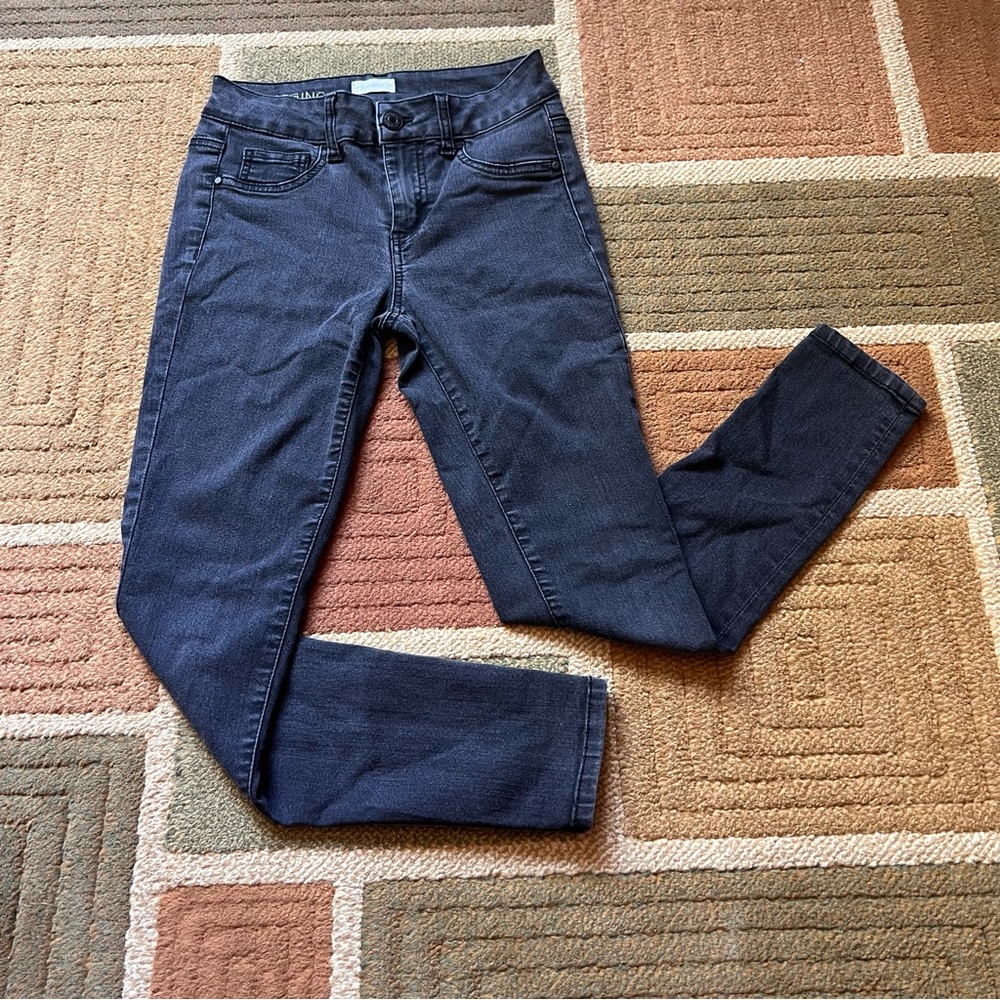 Blue Asphalt black Perfect Ankle Legging Dark Charcoal Gray Jeans Size Small